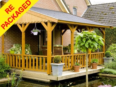 Repackaged Wooden Gazebo 333 - Lean To, Felt Tiles